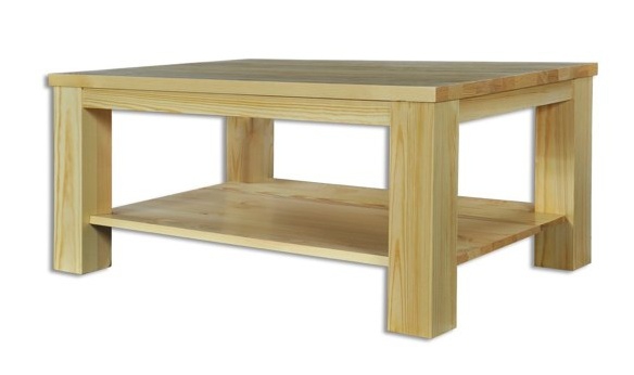 Konferenční stolek ST 117 z masivní borovice 120x70x50cm - Olše