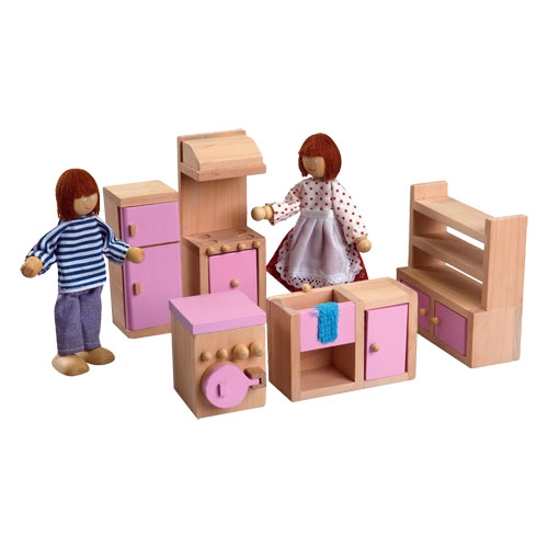 Dřevěný nábytek pro panenky - Kuchyň