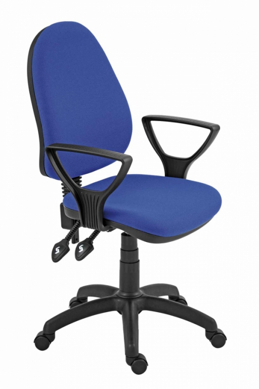Kancelářská židle Panther ASYN  - koženka červená