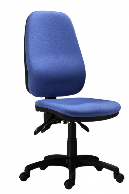 Kancelářská židle 1540 ASYN  - koženka tm.modrá