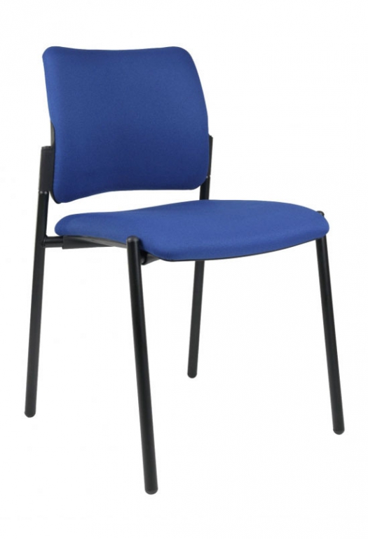 Konferenční židle 2171 N Rocky  - koženka tm.modrá
