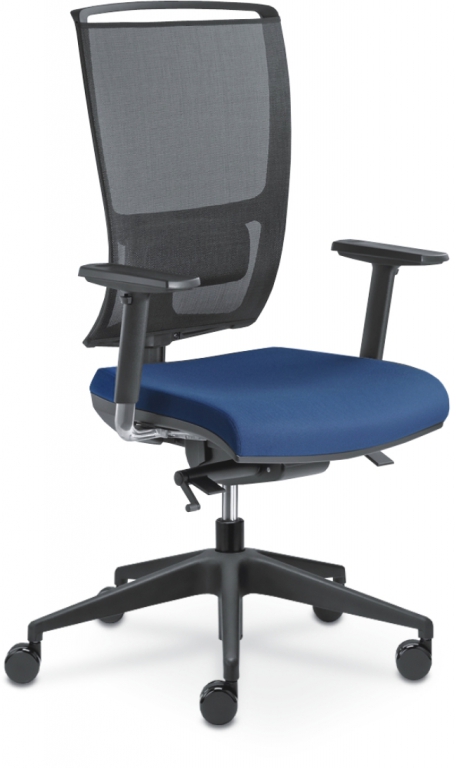 Kancelářšká židle Lyra Net 200-SYS  - koženka šedá