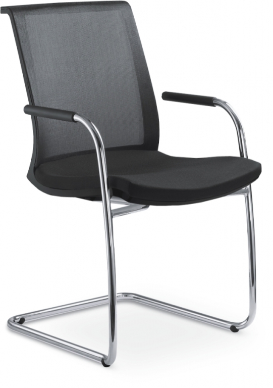 Konferenční židle  Storm 203-KZ-N4  - koženka béžová