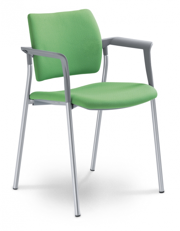 Konferenční židle  Dream 111/B-N2  - koženka modrá