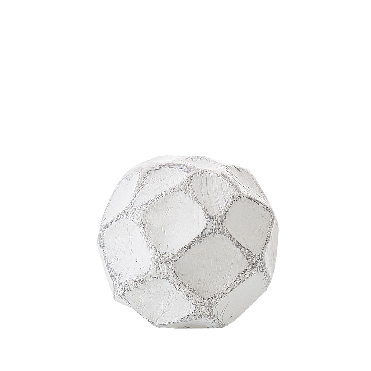 Dekorační koule 9x9cm - Bílá - POSLEDNÍ KUSY