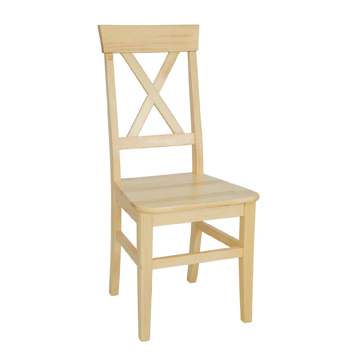 Dřevěná židle KT107 - 43x38x100cm - Borovice