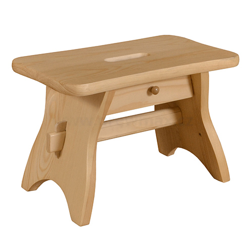 Dřevěná stolička v.24cm - Borovice