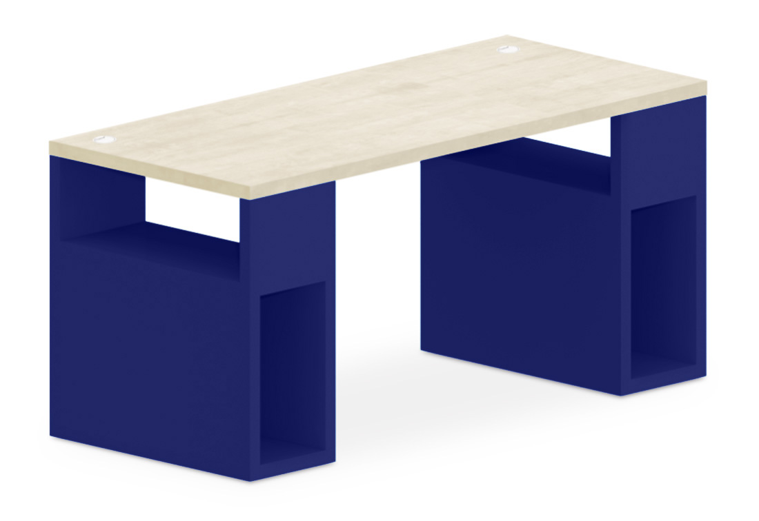 Stůl s úložnými podnožemi 160x70cm - Royal Blue