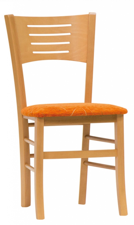 Dřevěná židle Verona - VERONA látka  - Bílá