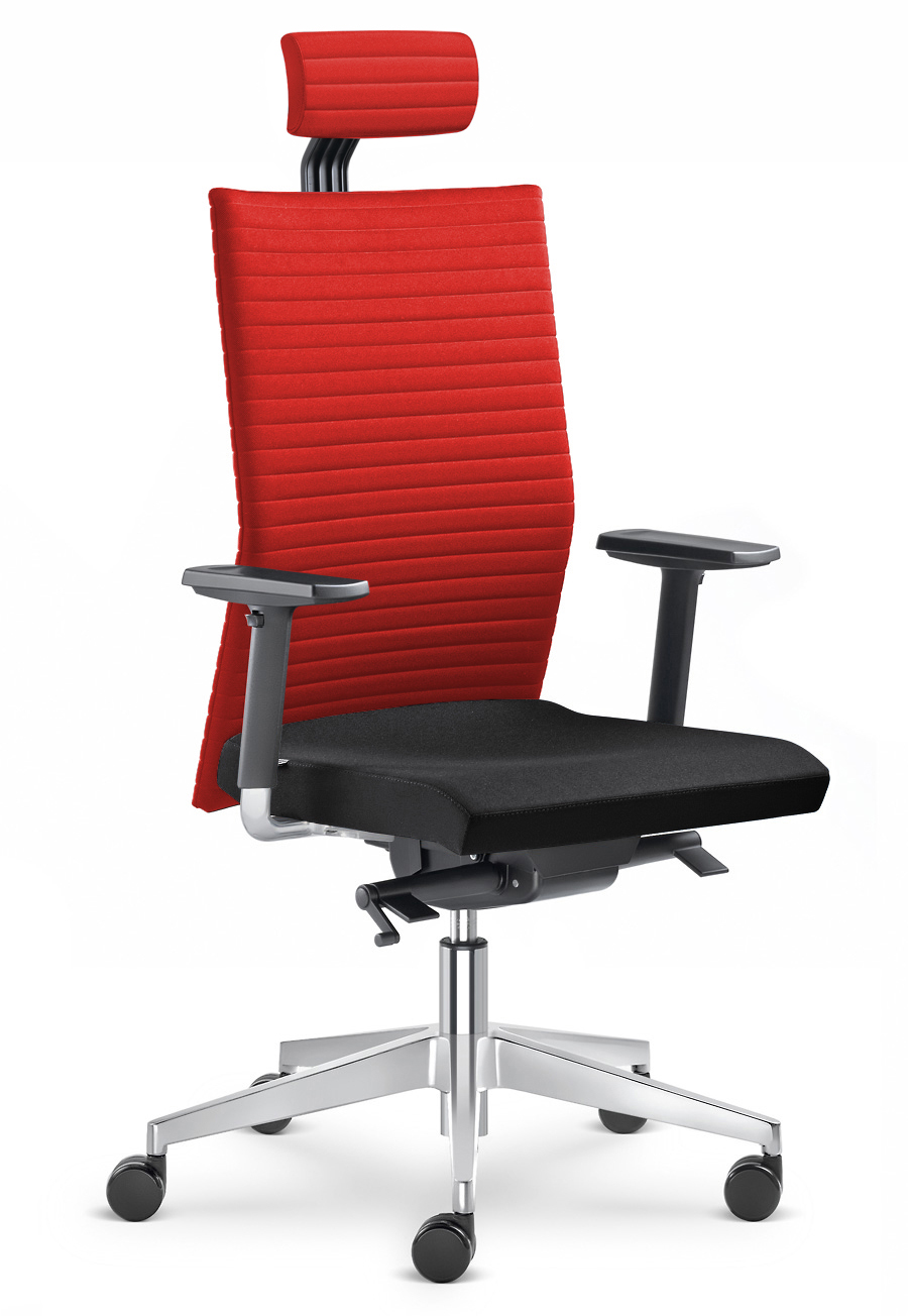 Kancelářská židle Element 430+HO-F40-N6  - červená/černá