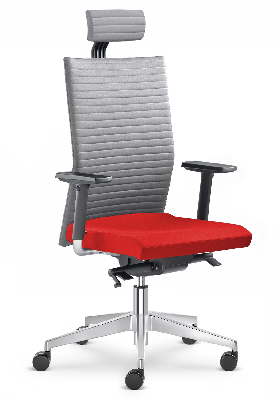 Kancelářská židle Element 430-SYS-HO-F40-N6  - šedá/červená