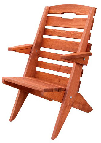 TOM - zahradní židle z masivního smrkového dřeva 50x60x80cm